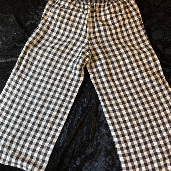 LOFT Anne Taylor gingham wide leg pants - Picture 2 of 12